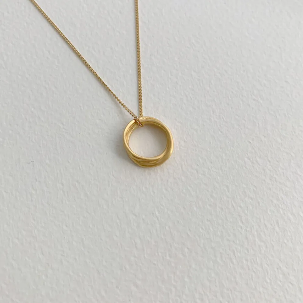 Susi Cala Kette mit Anhänger Sophie Twin 'S' Sterlingsilber vergoldet