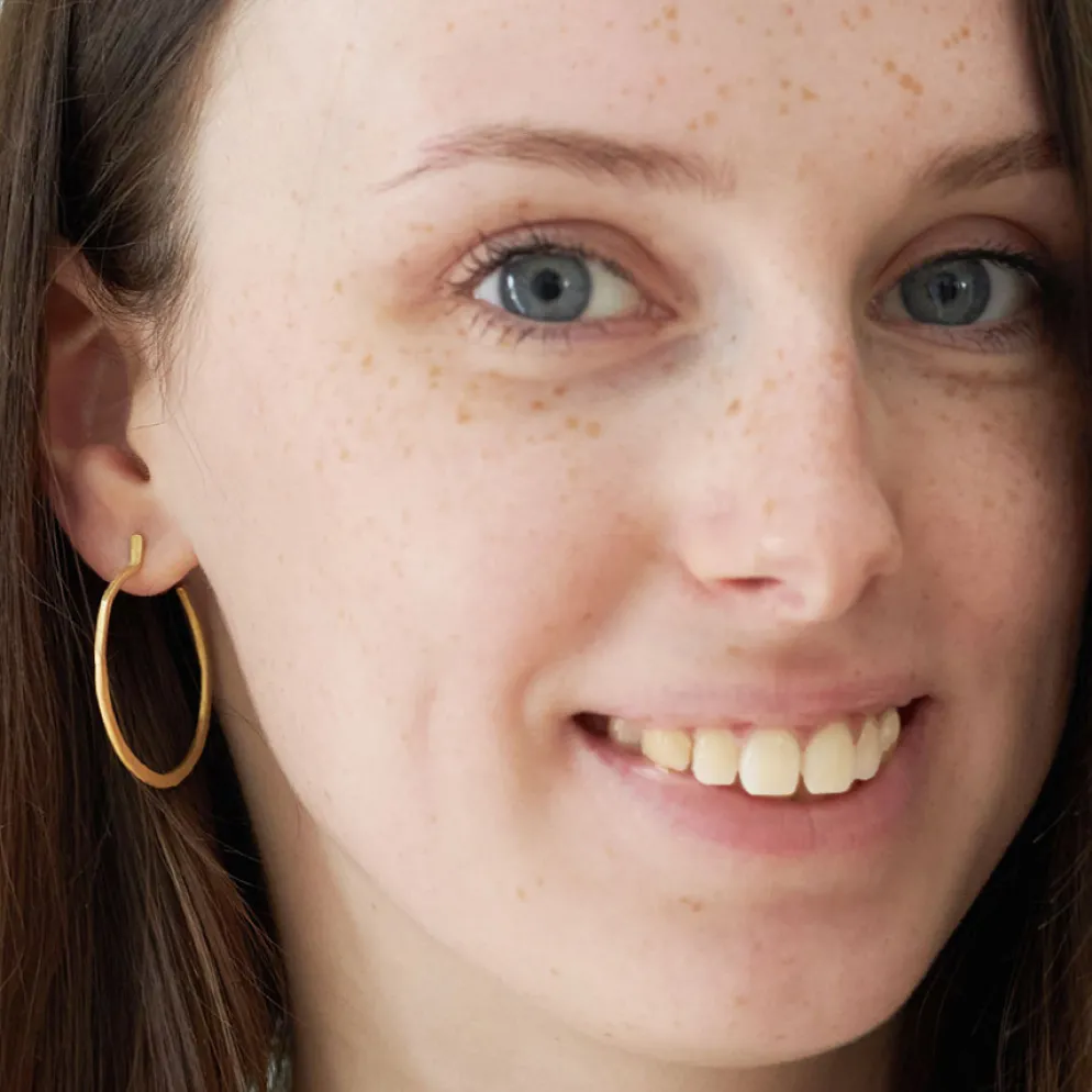 Susi Cala Ohrringe Mir 'M' Sterlingsilber vergoldet