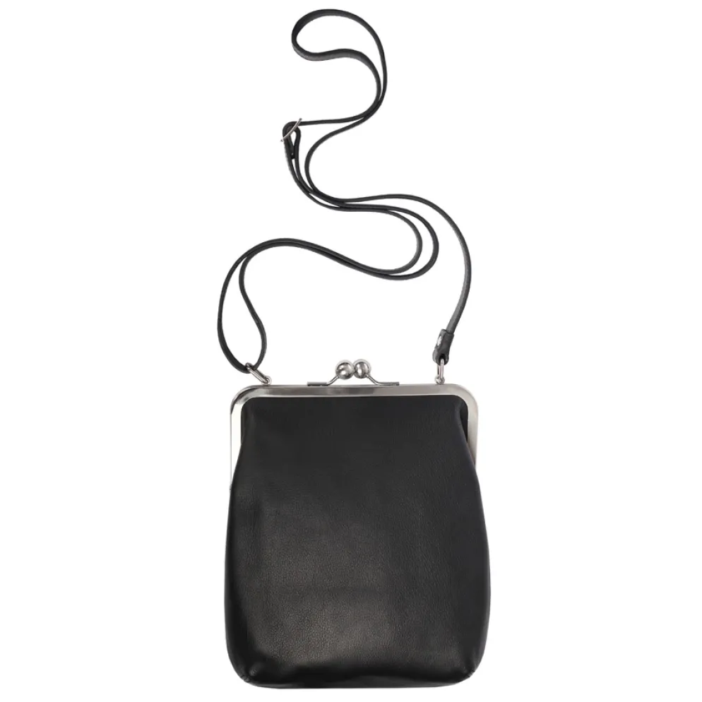 VOLKER LANG Ledertasche Lola Schwarz Nappaleder