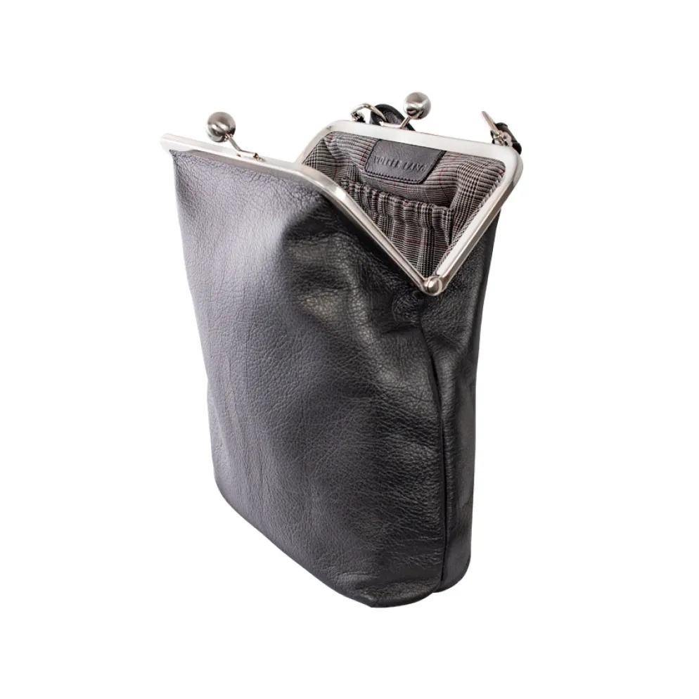 VOLKER LANG Ledertasche Lola Schwarz Nappaleder