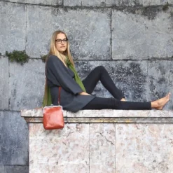 VOLKER LANG Ledertasche Lola Chestnut